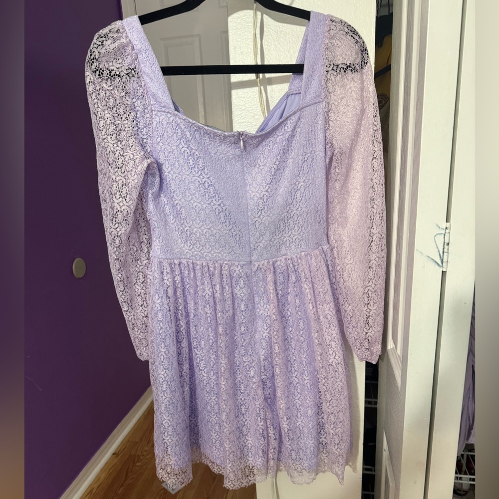 Doublte Crazy light purple dress